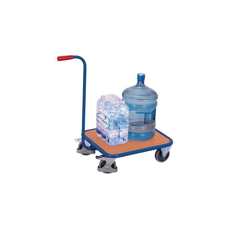 Euro box trolley with handle and without edge