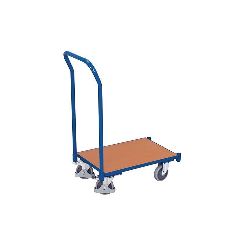 Euro box trolley with handle, standard brakes