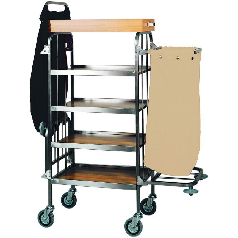 Laundry trolley for hospitals