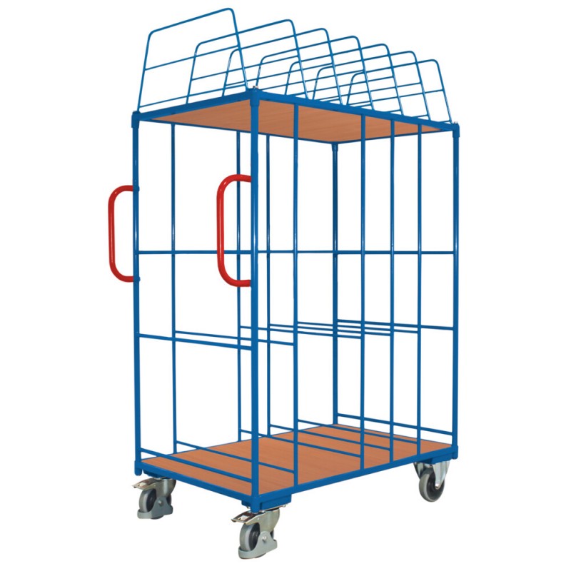 Cart for moving cardboard and packaging