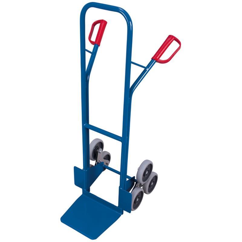 Stair climbing cart with support wheels