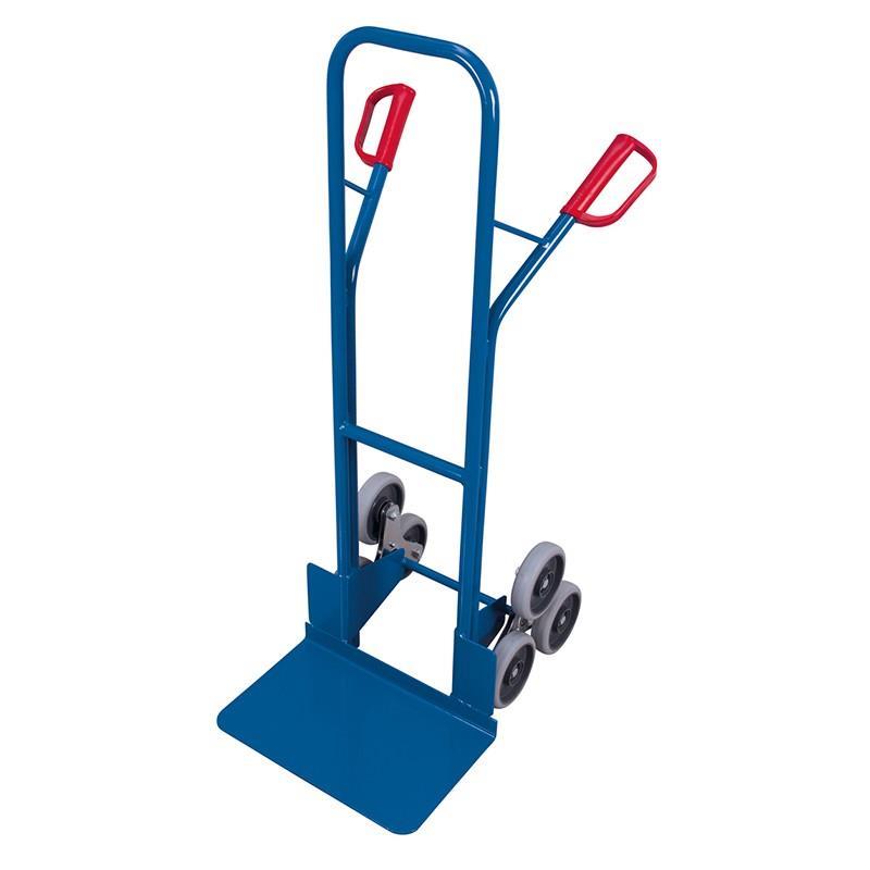 Stair climbing cart with star concealed wheels