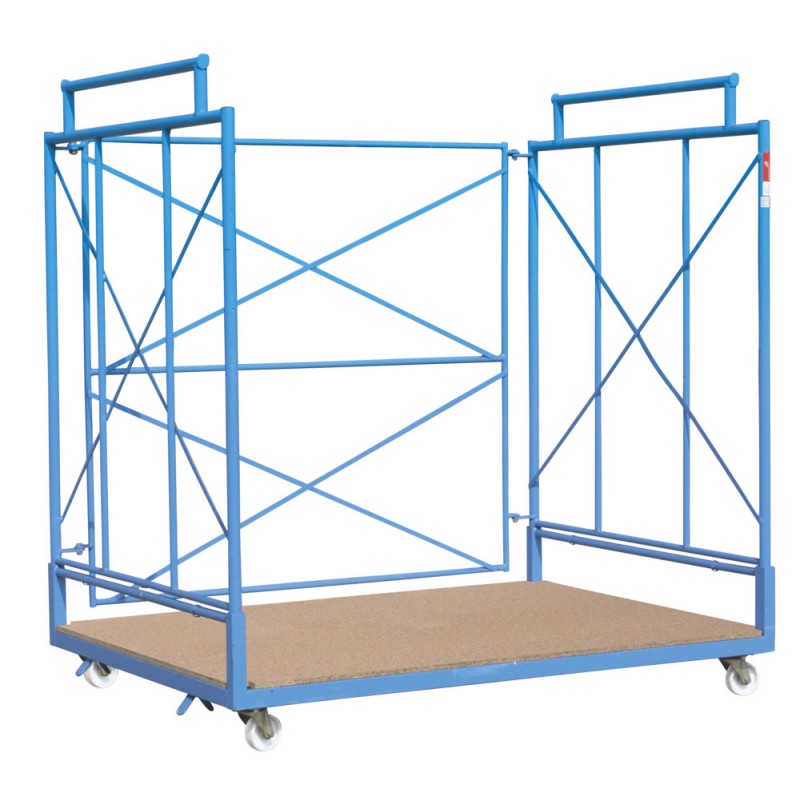 Mesh container with wheels: without doors